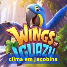 clima em jacobina